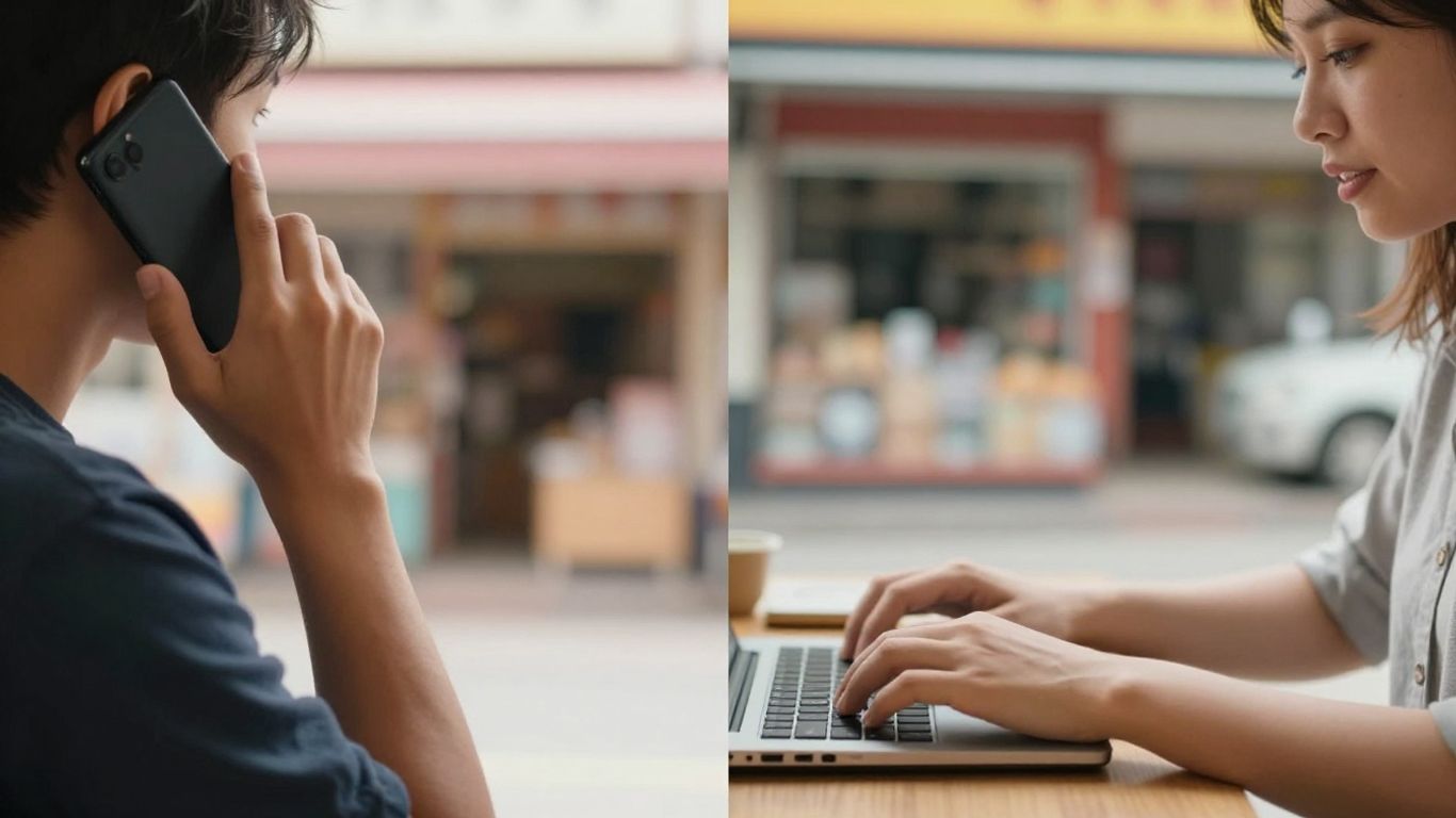 Cold email vs cold calling comparison for local businesses.