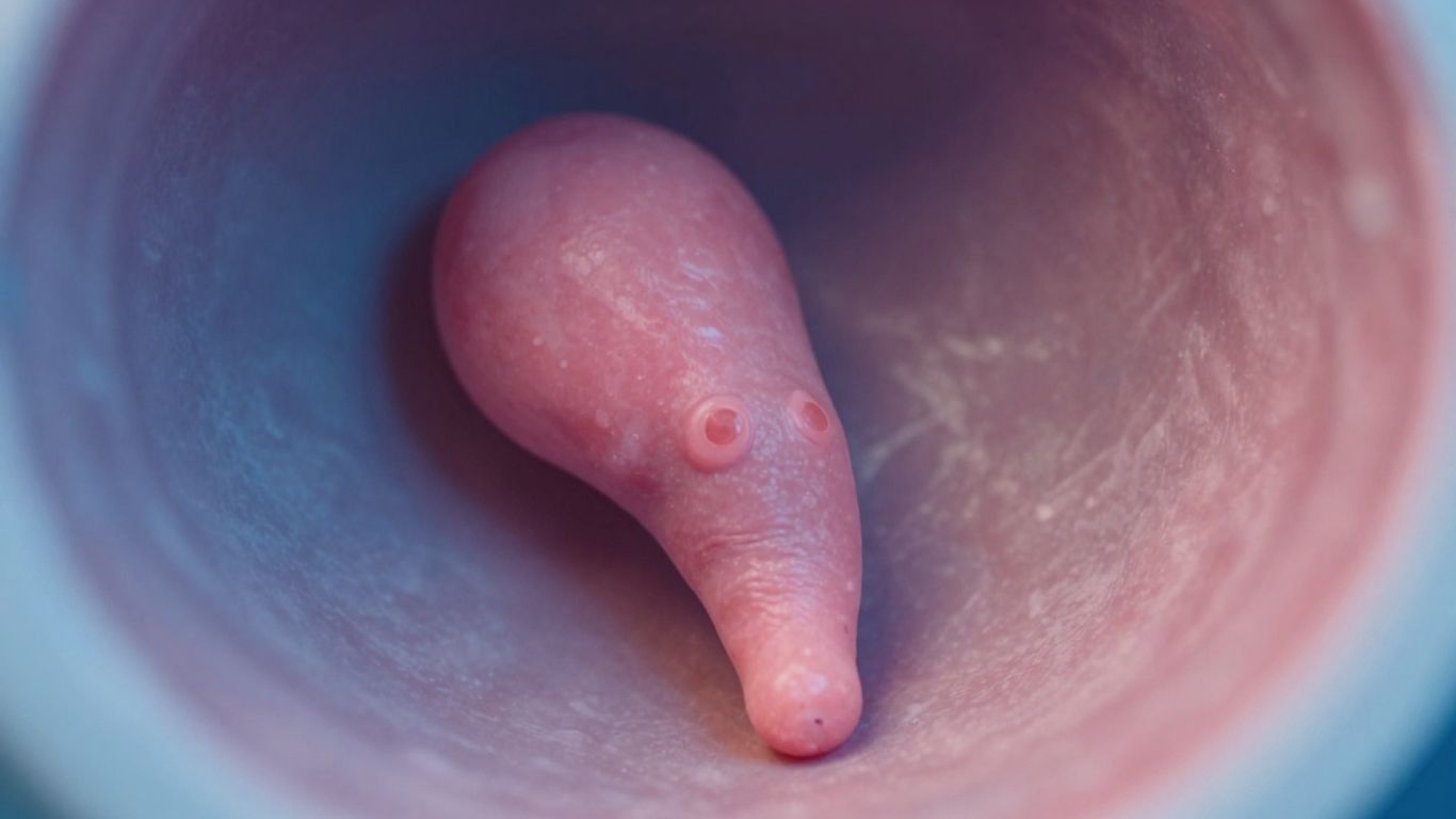 Pólipo uterino em imagem médica