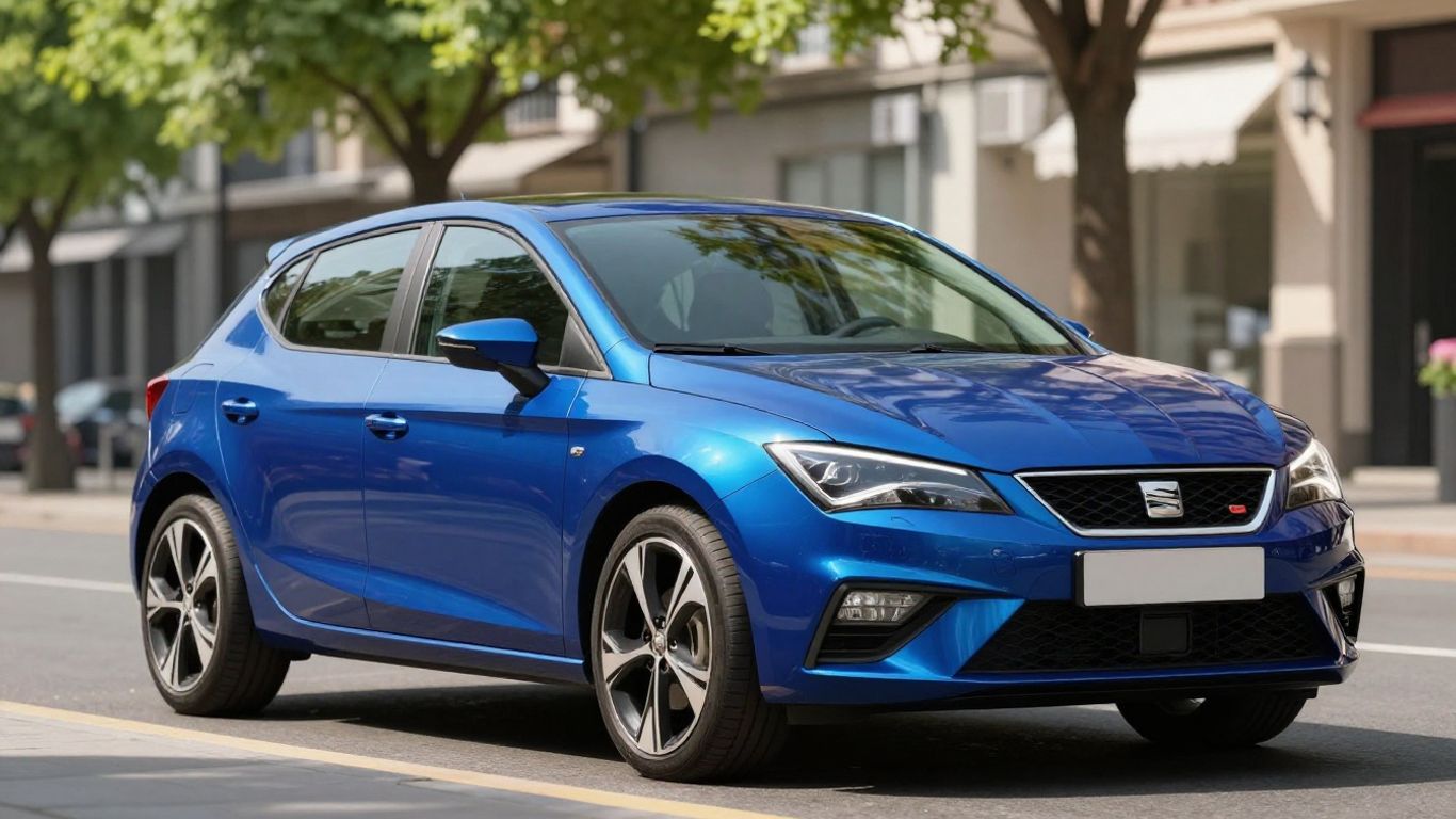 Seat Ibiza Kleinwagen auf sonniger Straße