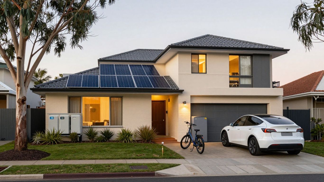 Lithium battery powering Australian home and transport