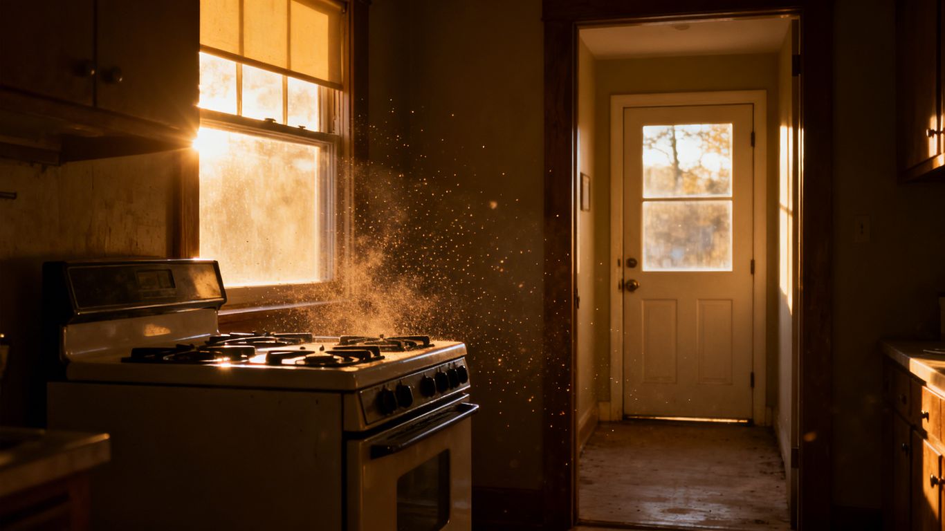 風水格局：灶後有窗、大門對窗