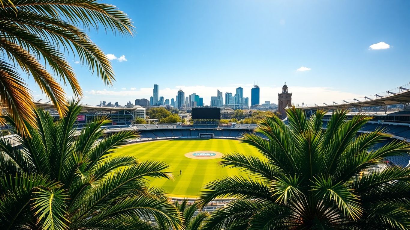 Adelaide Oval and city skyline, South Australia
