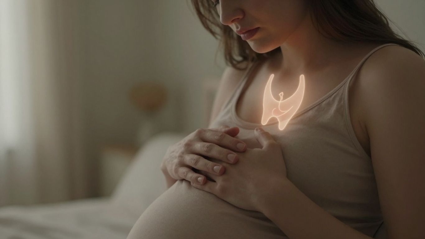 Pregnant woman with thyroid concern