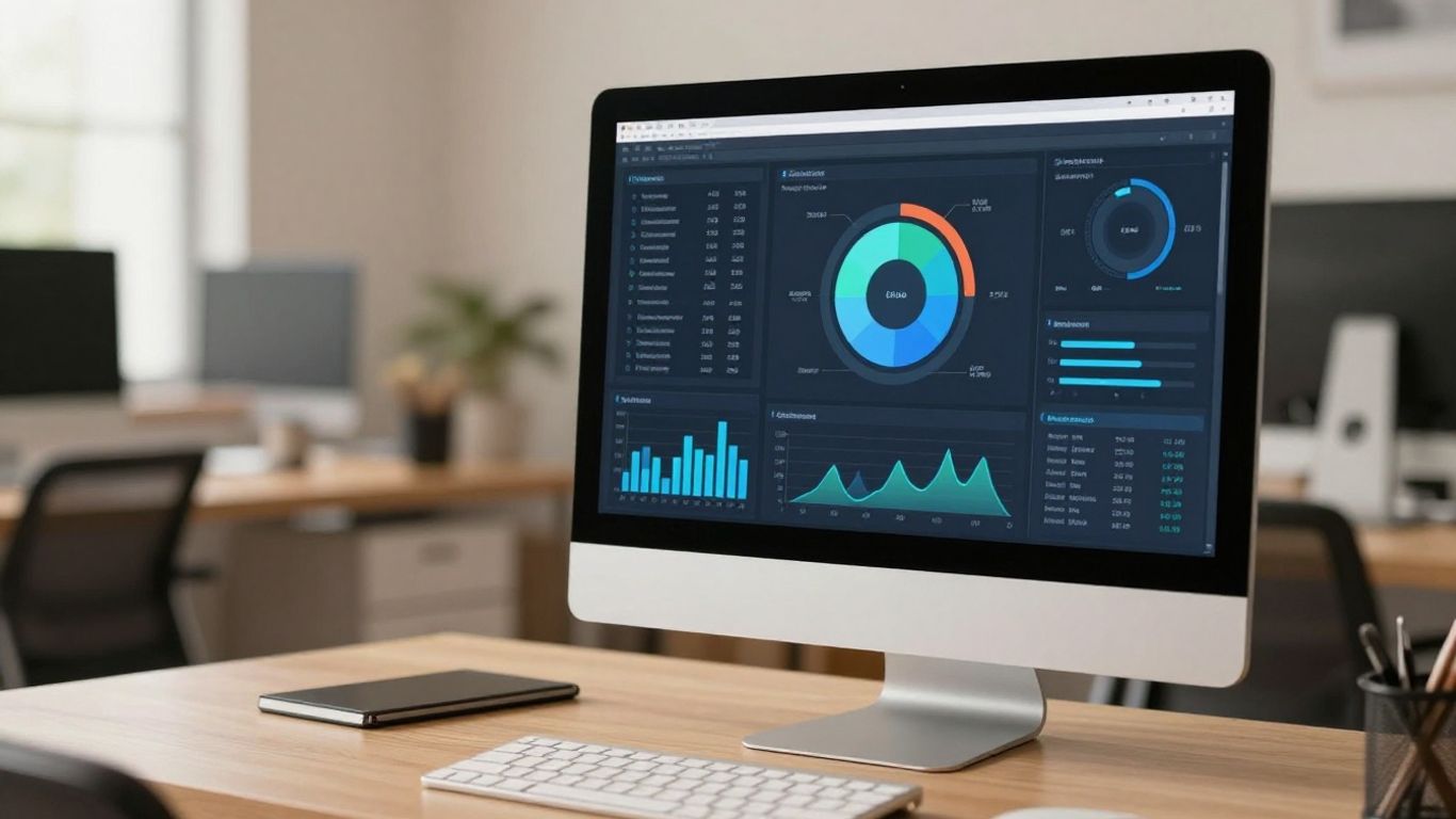 Meaningful metrics displayed on a monitor