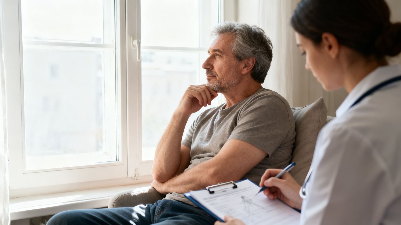 Researchers reviewing hormone and vitamin D study data
