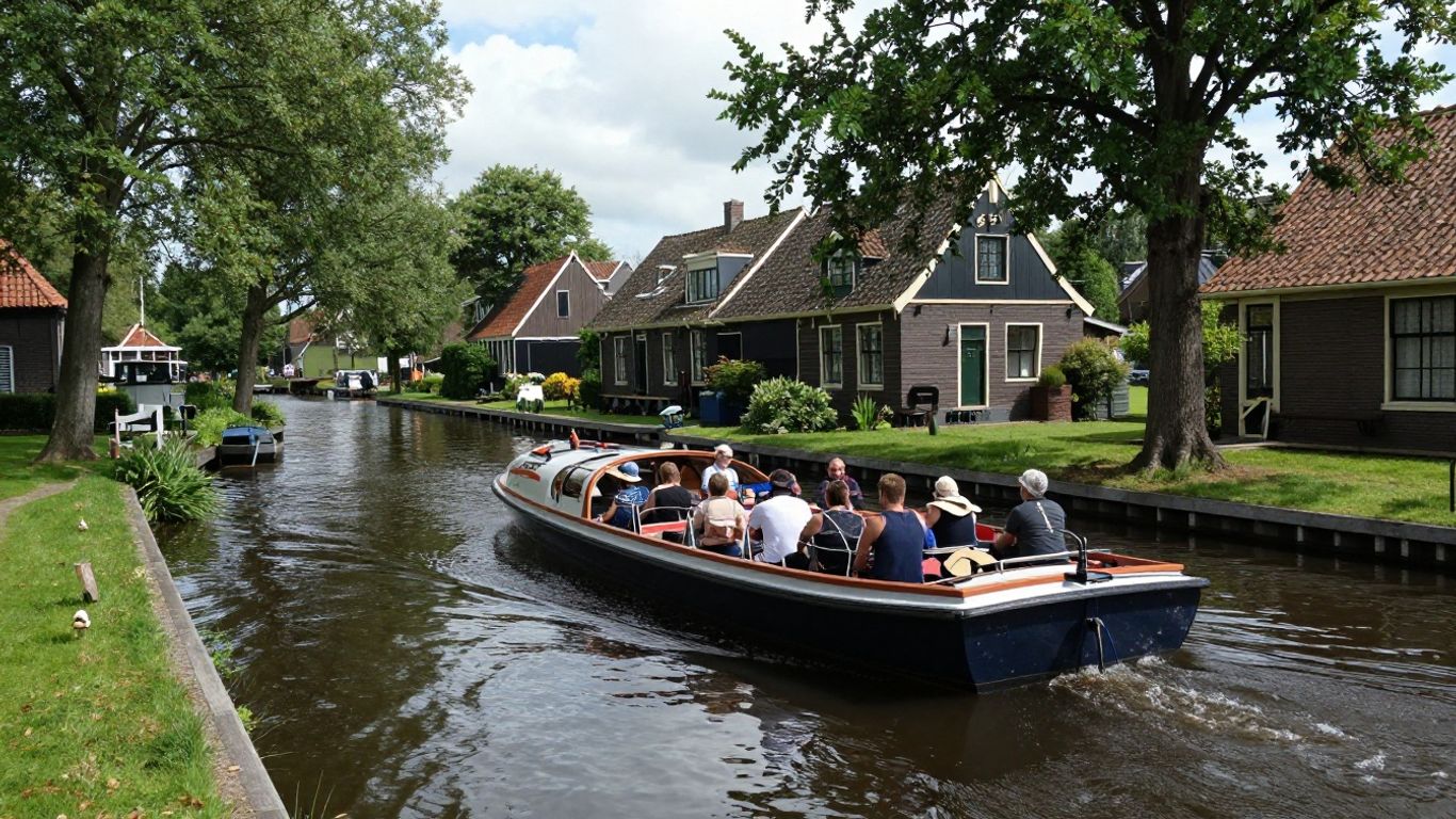 Elektrische sloep voor 10 personen in Giethoorn