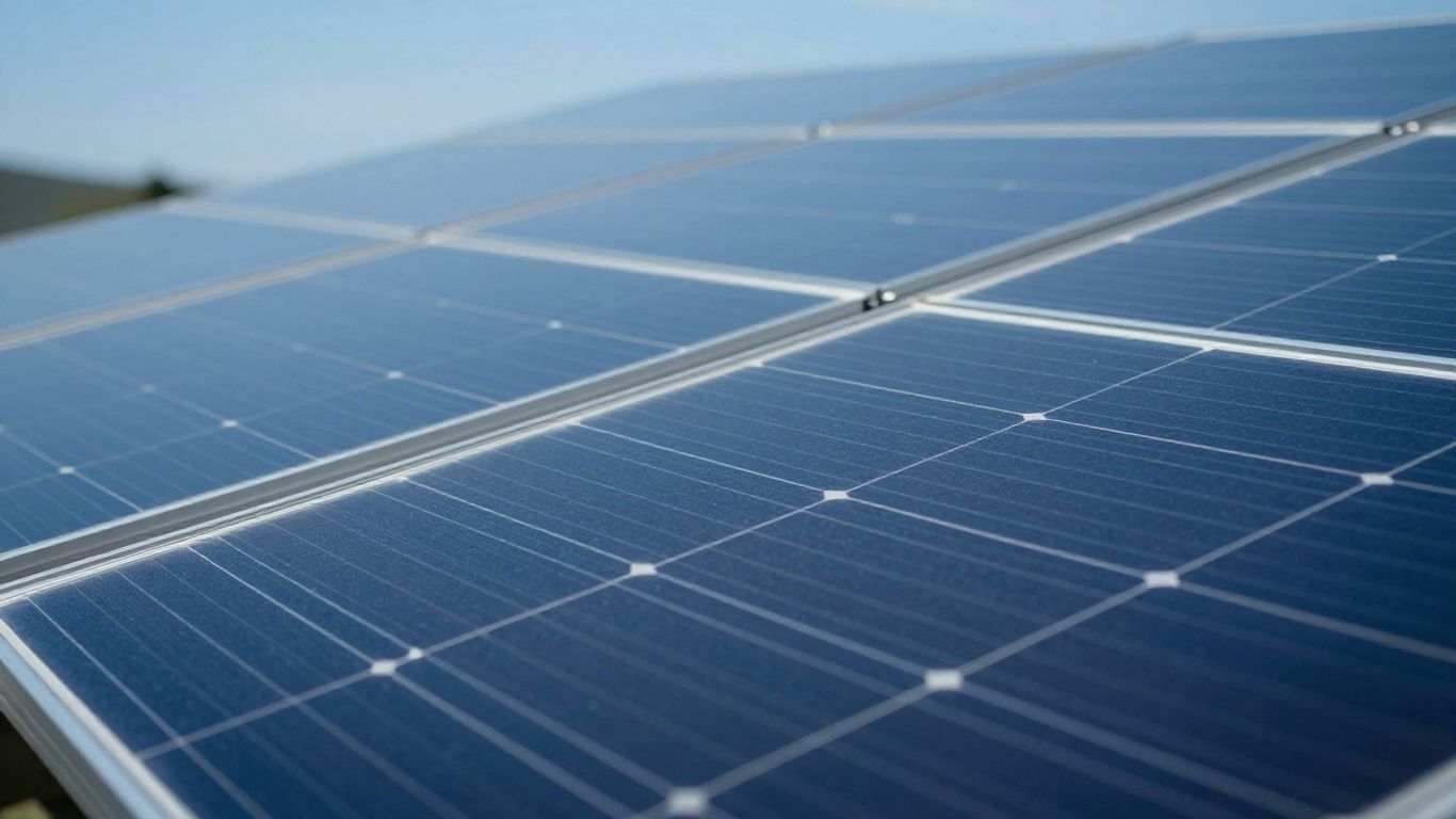 Panneaux solaires nouvelle génération brillants sous le soleil.