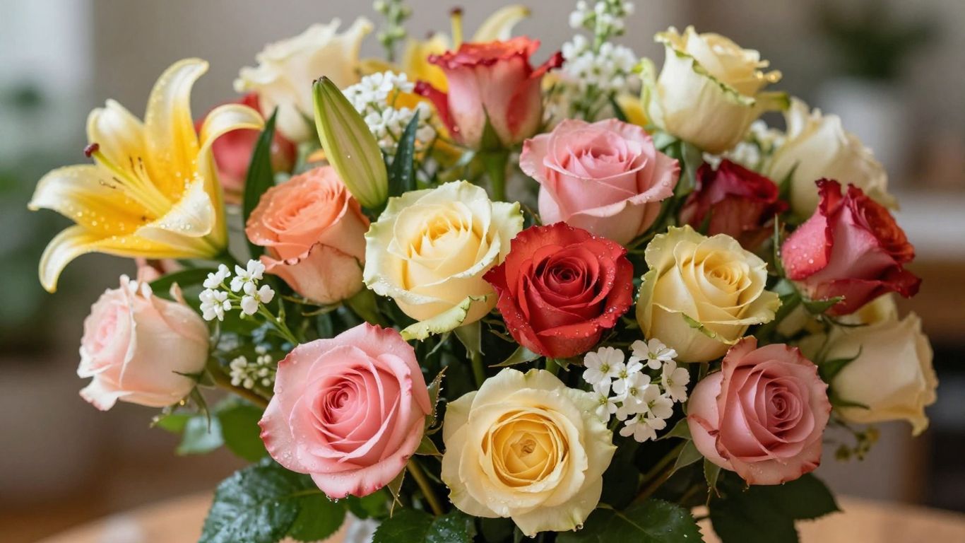 Fresh flower bouquet for delivery in Altona.