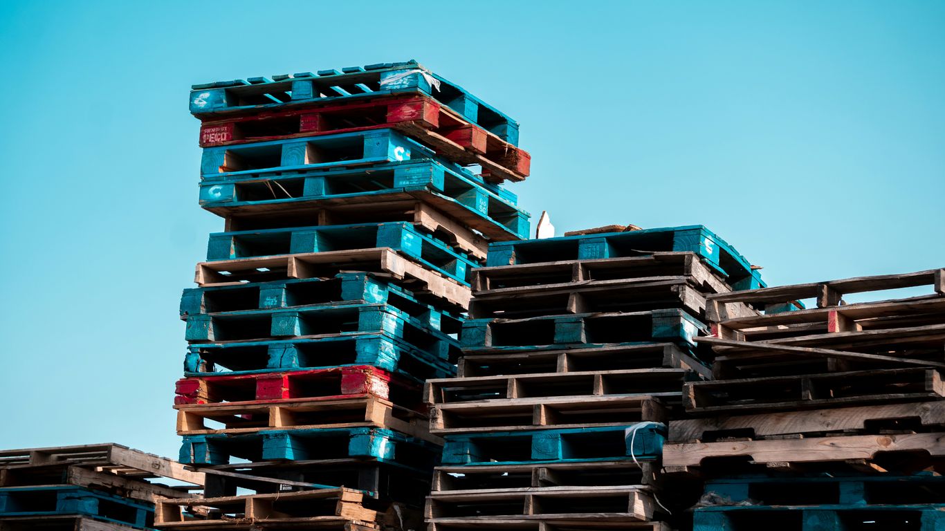 Export paperwork and freight pallets