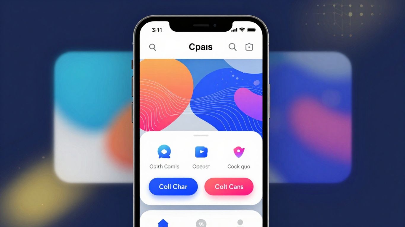 Modern mobile website design with clear calls to action.