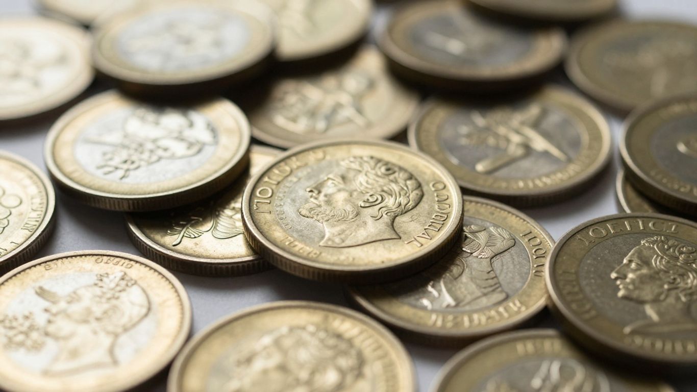 Pièces d'or de collection, brillance métallique, designs complexes.