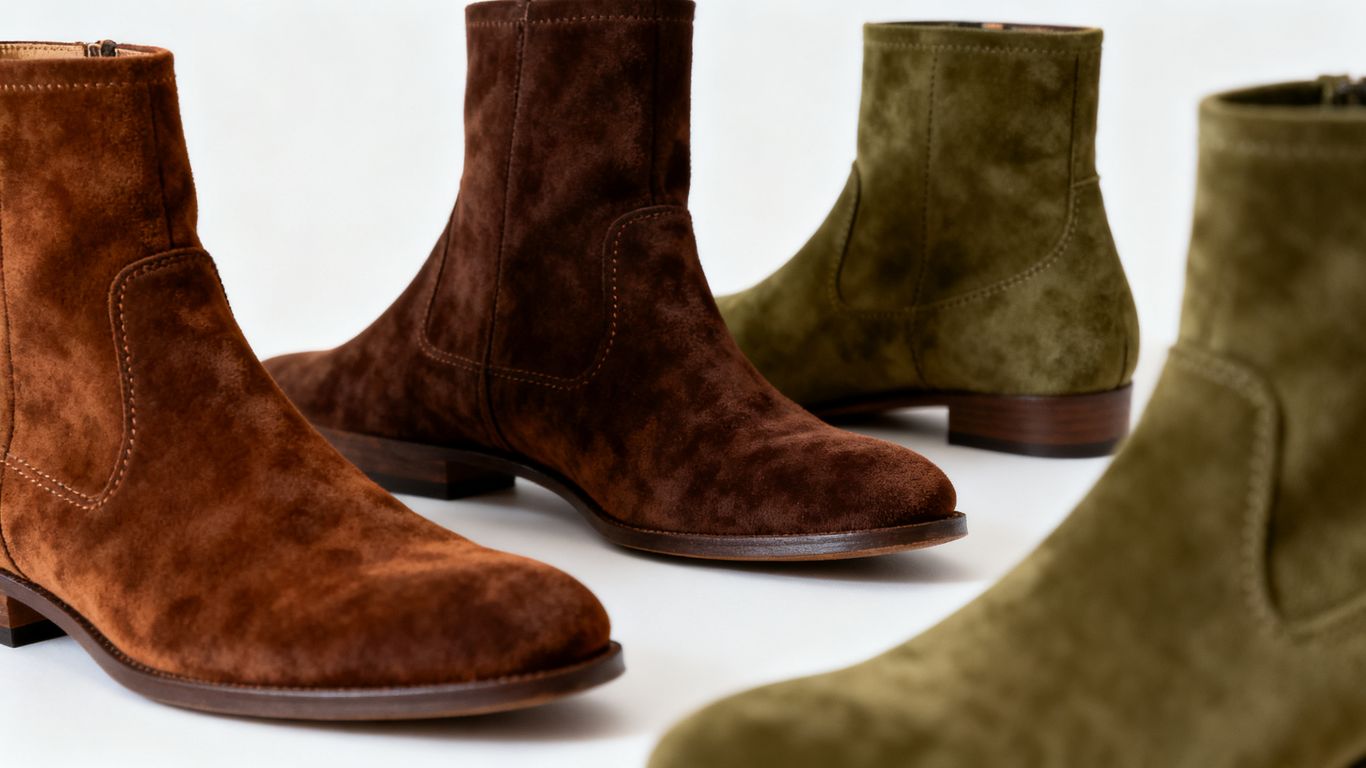 Elegant suede boots for luxury footwear.