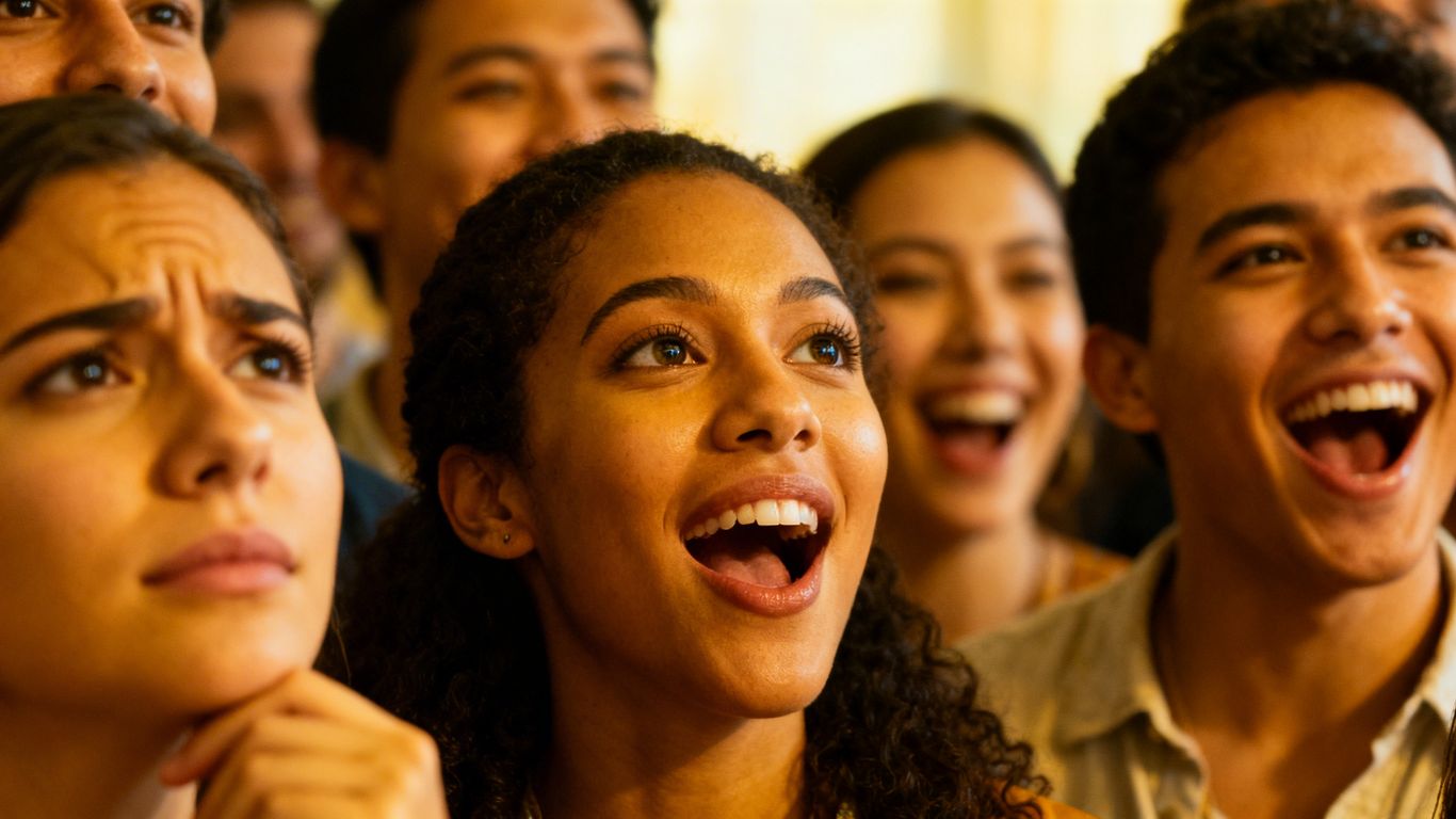 Investor psychology and market sentiment captured through facial expressions.