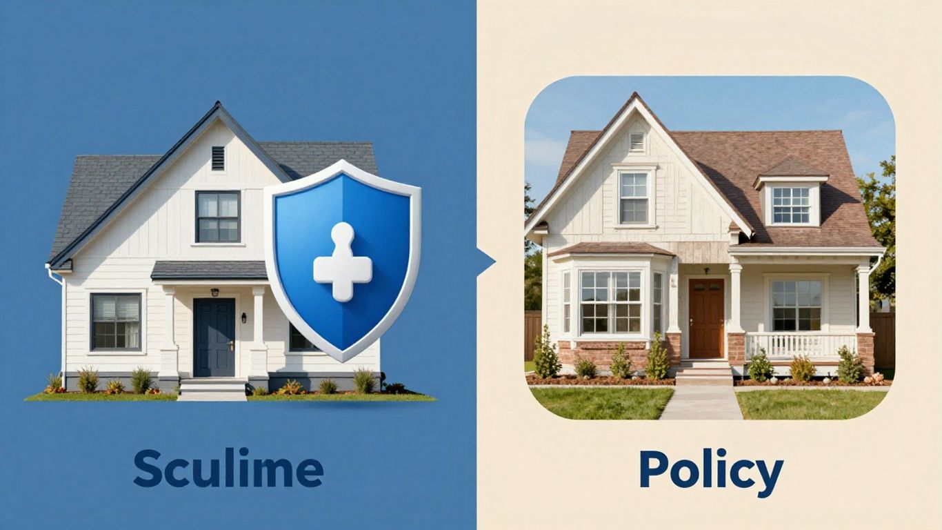 Comparativa visual de seguros de hogar Santalucía y Pelayo.