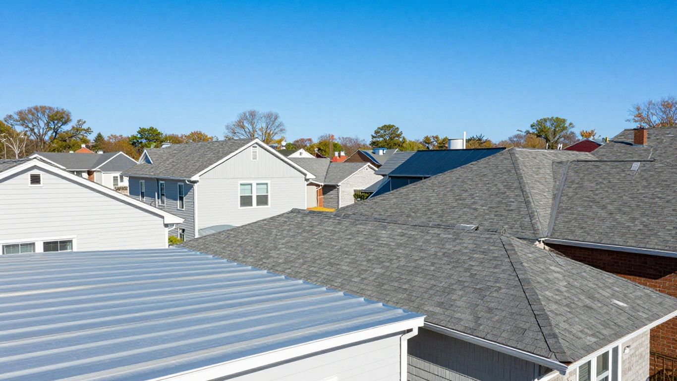 Morris County home roof with diverse material options.