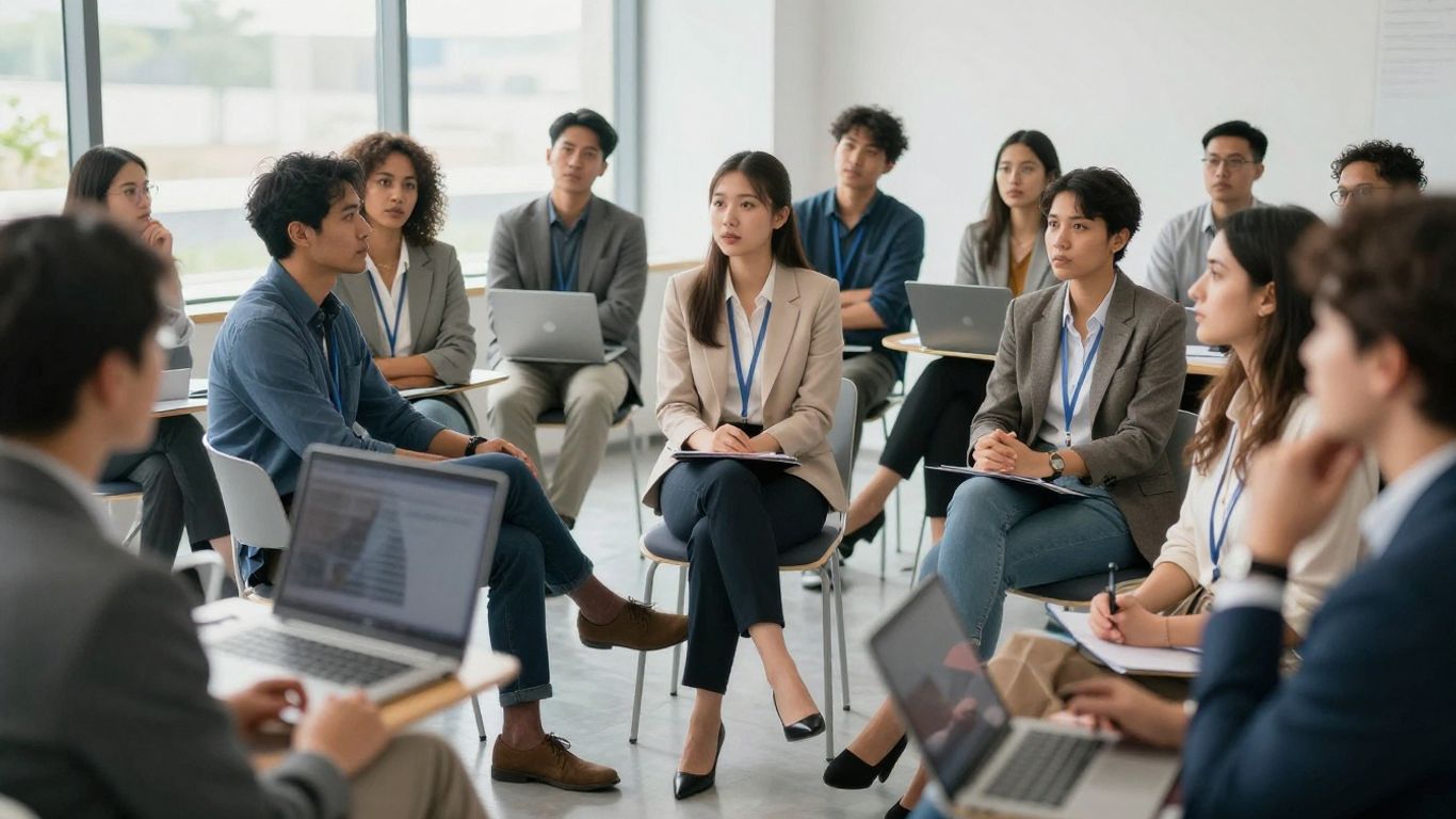 Personas discutiendo el futuro de bHIP en el mercado.