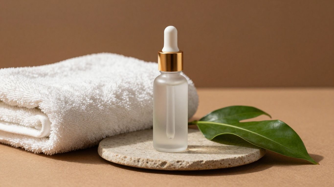 Lightweight serum with calm evening skincare