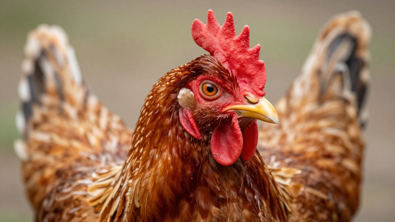 Zdrowy drób z lśniącymi piórami i czystą skórą.