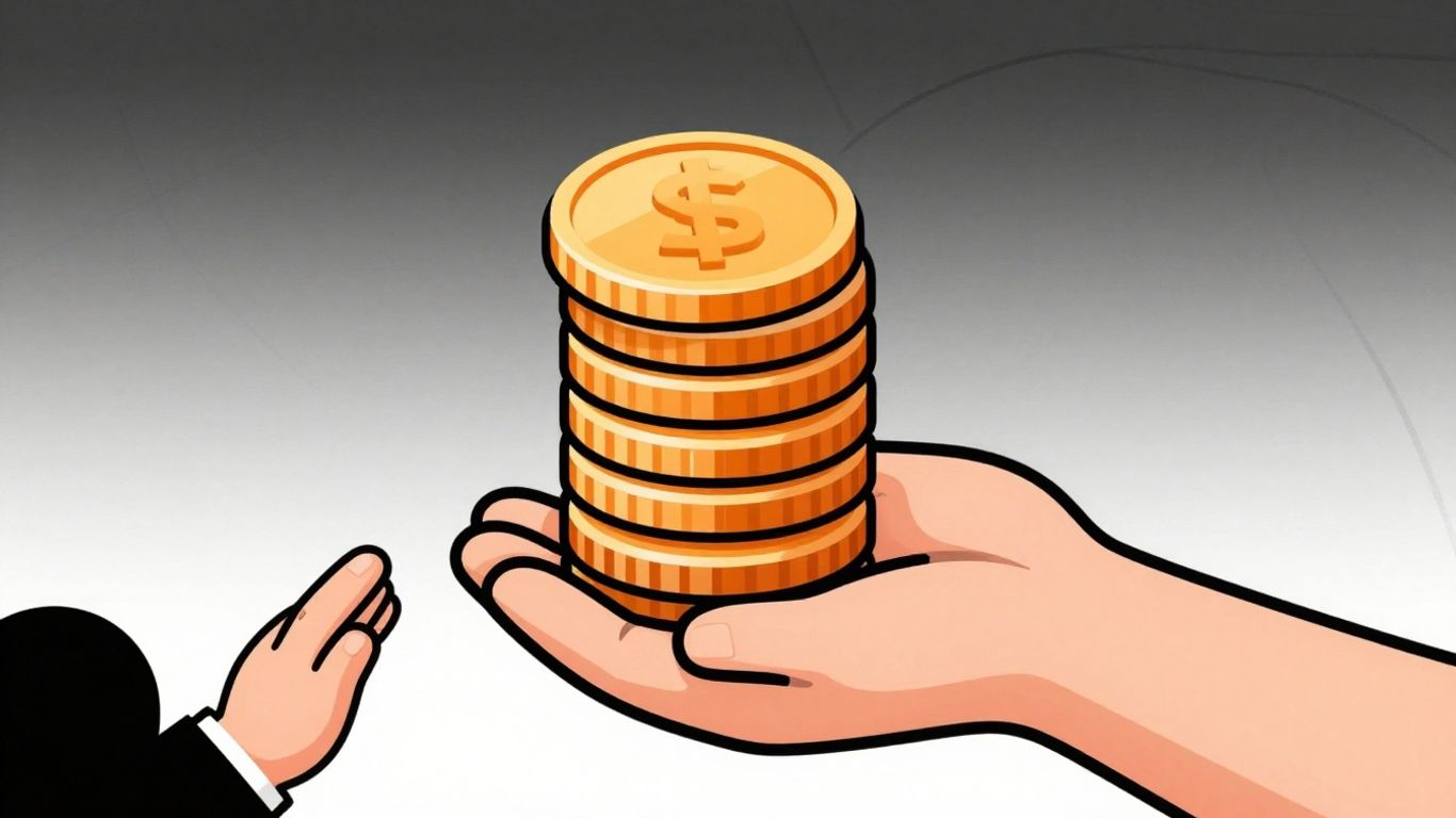 Negotiating loan origination fees with coins.