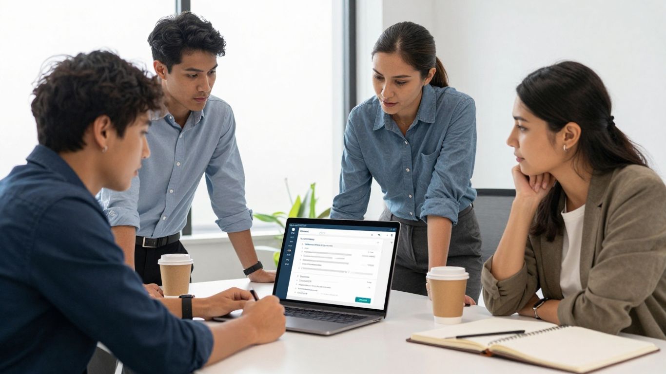 Founders reviewing a growing SaaS sales pipeline