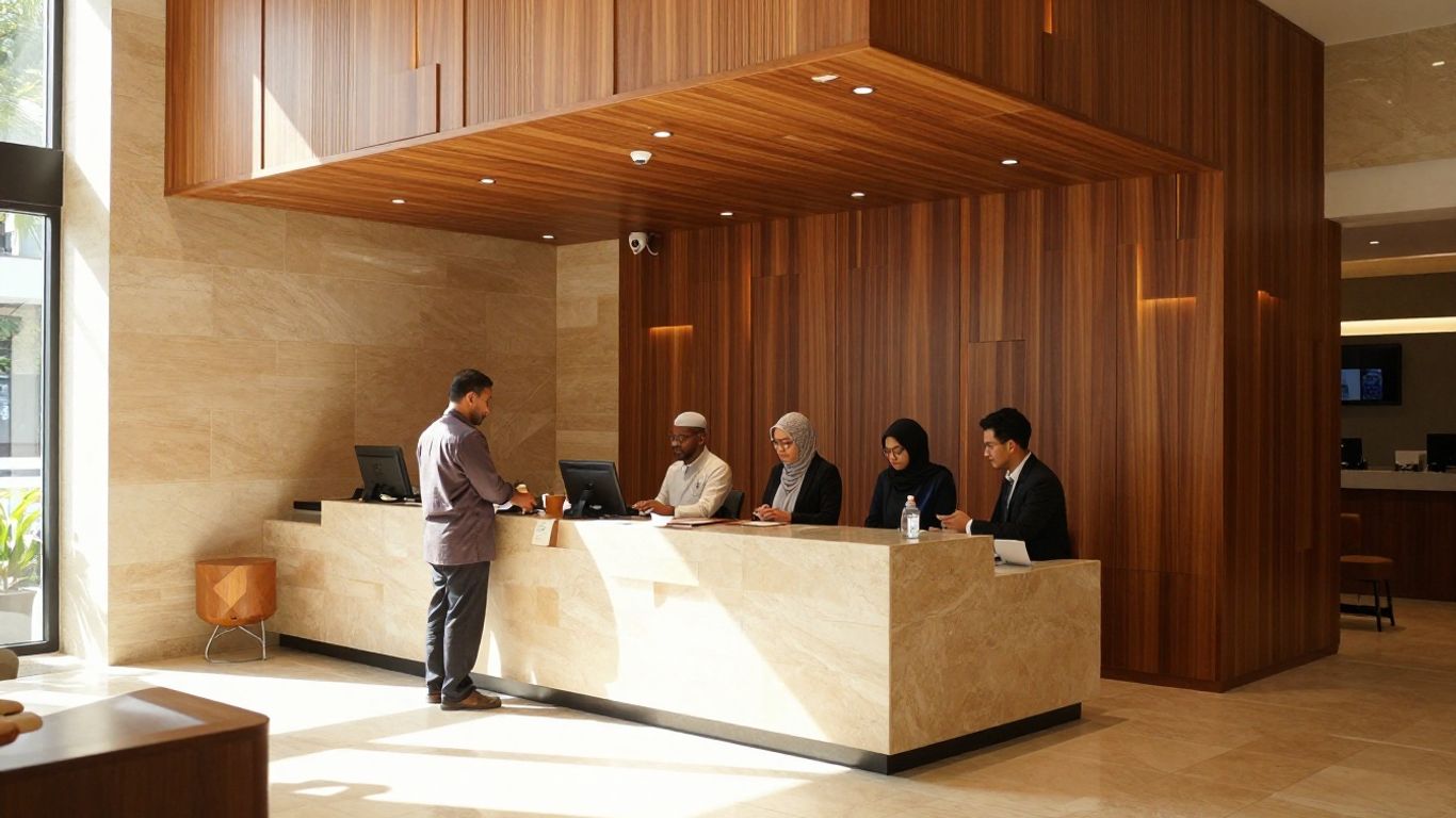 Architectural details of a Malaysian Islamic bank