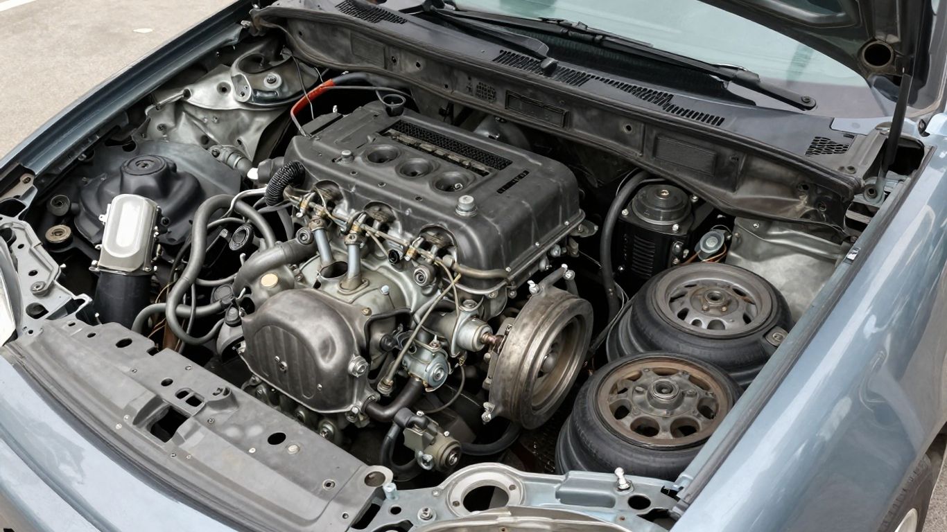 Dismantled Nissan Pulsar parts for sale in Sydney.