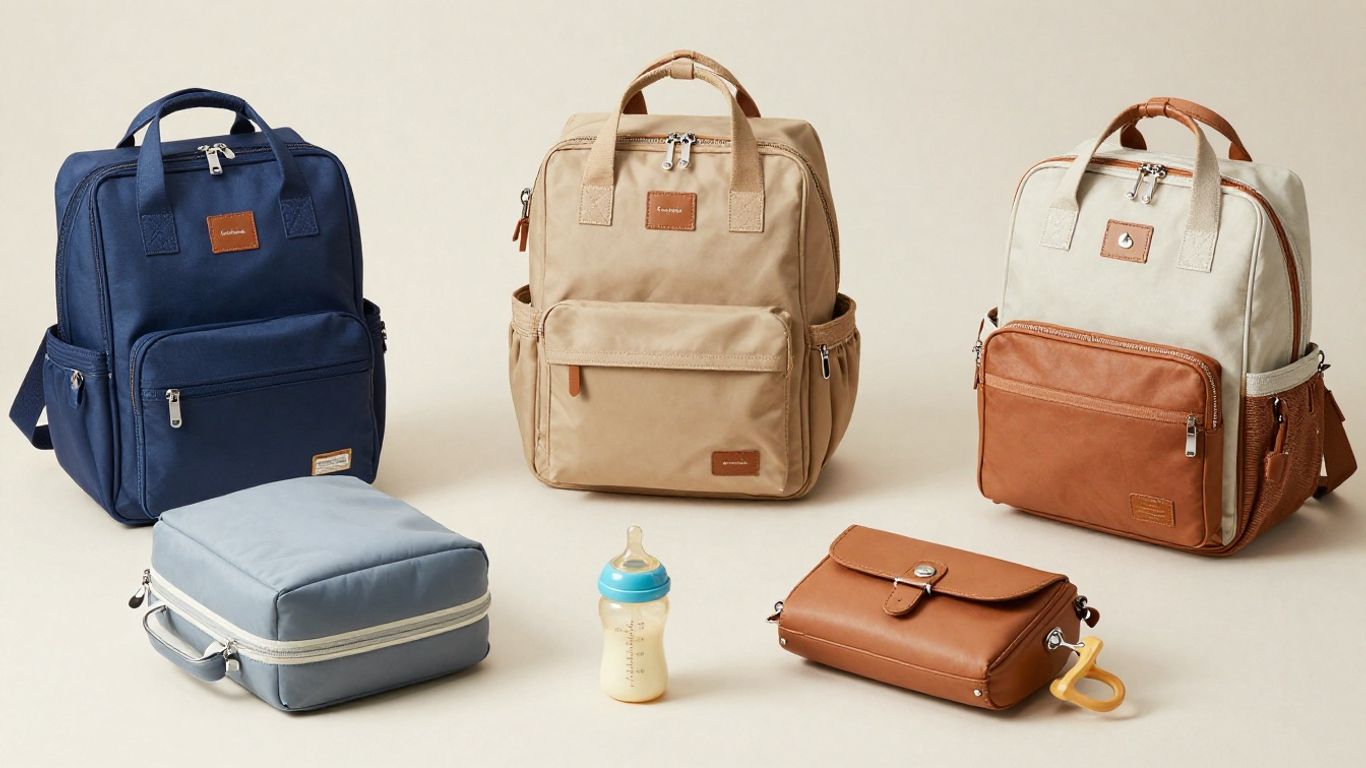 Stylish diaper bags for modern parents.