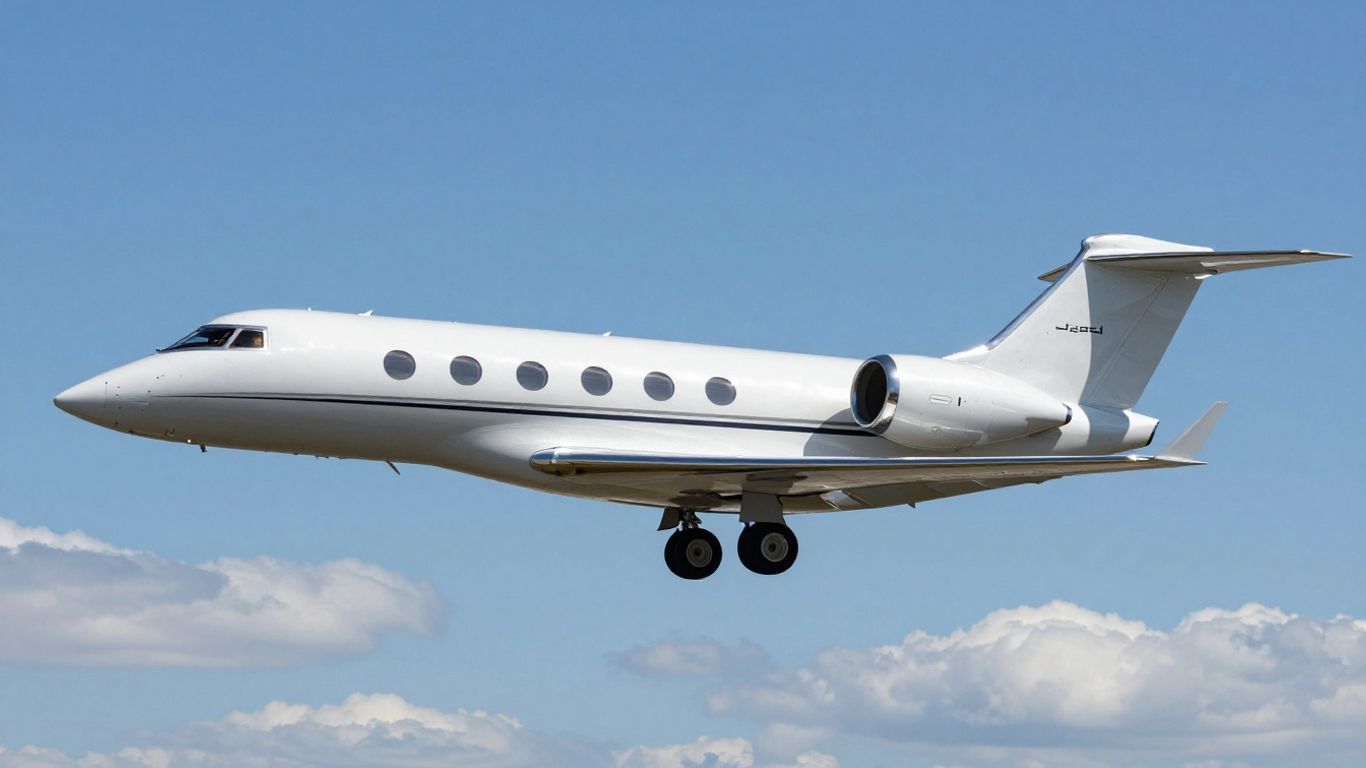 Gulfstream G800 ultra-long-range business jet in flight.