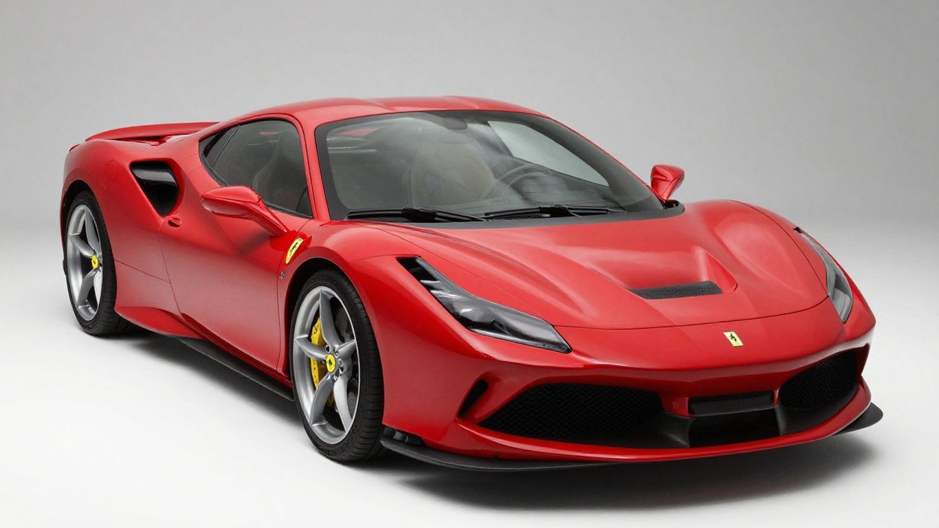 Ferrari F8 Tributo front view, mechanical protection focus.