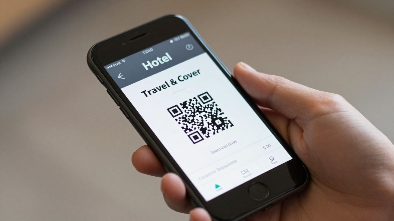 Document de réservation numérique sur un smartphone