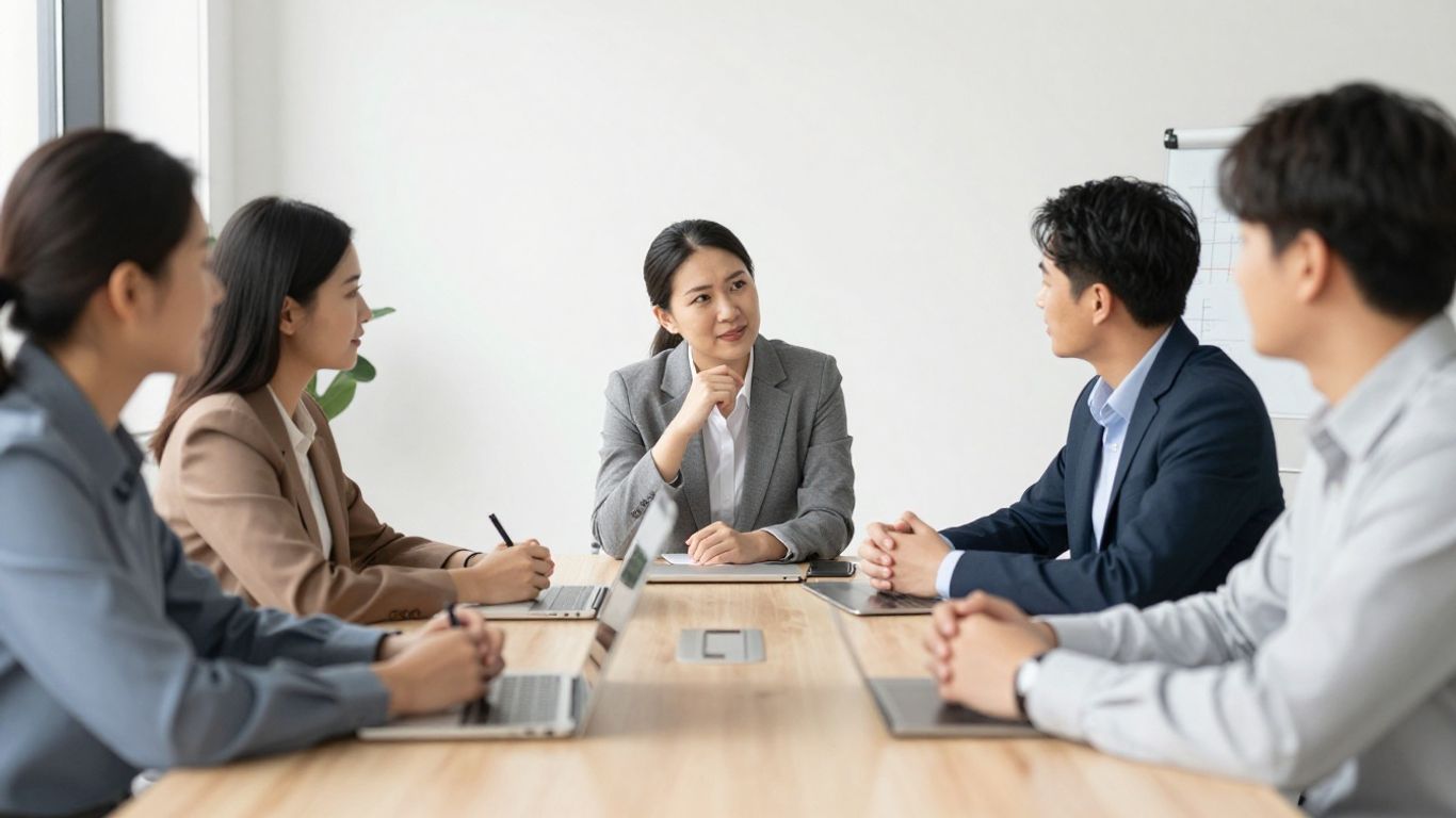 Ein Team von Personalexperten berät strategisch zur Personalplanung