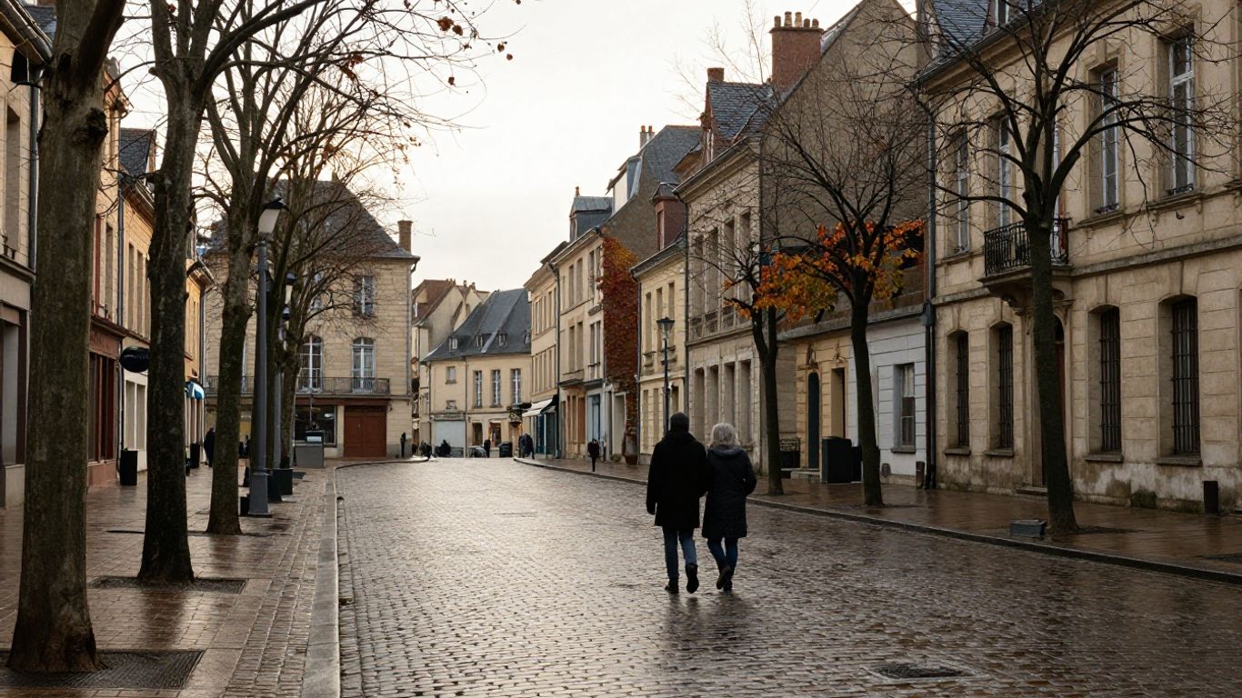 Vue photographique de Dijon en basse saison