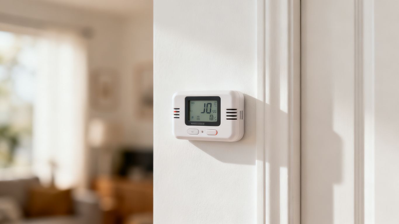 Capteur de gaz sur un mur propre