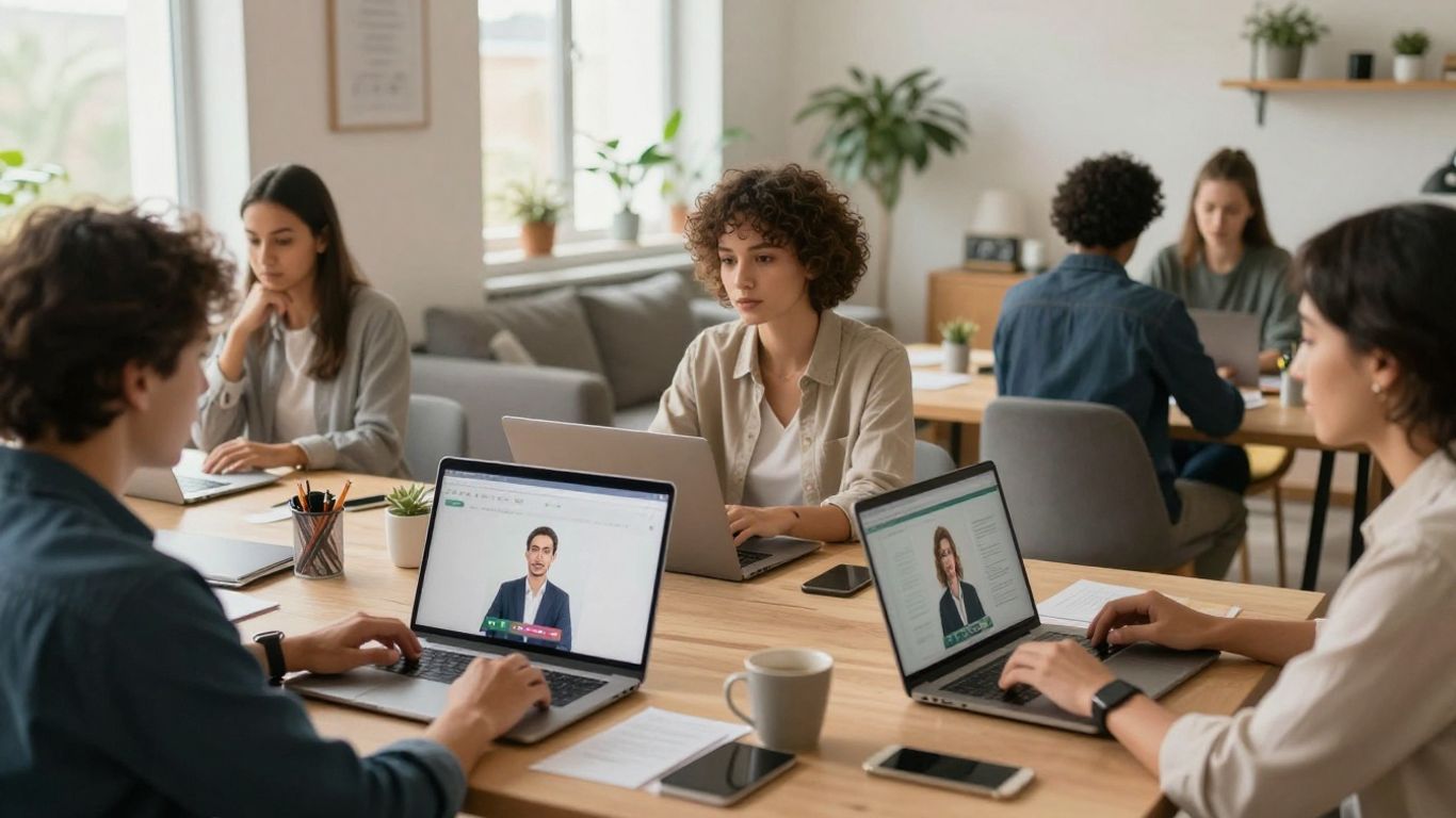 Distributed employees using digital coaching