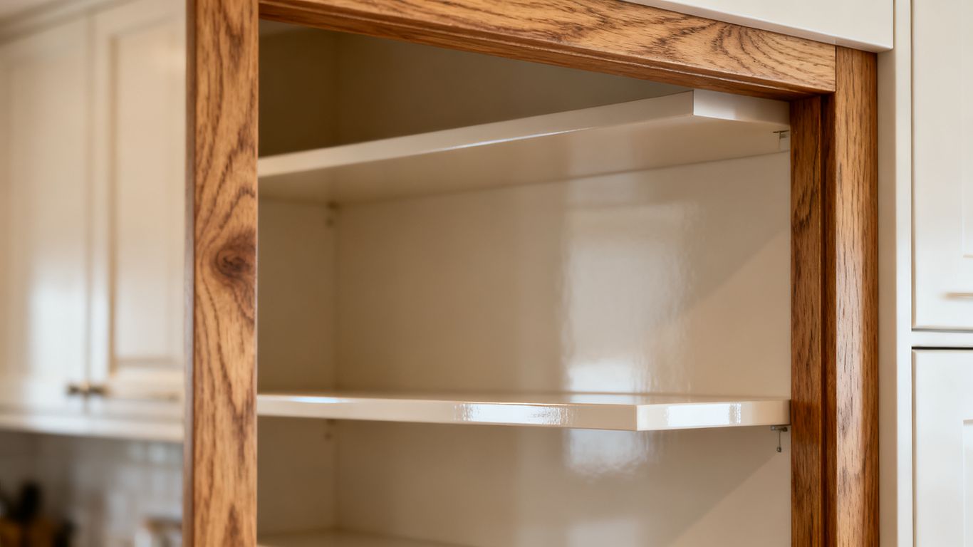 Assessing existing wood cabinetry interiors