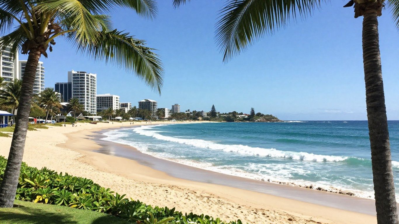 Beachfront apartments overlooking the ocean in Coolangatta.