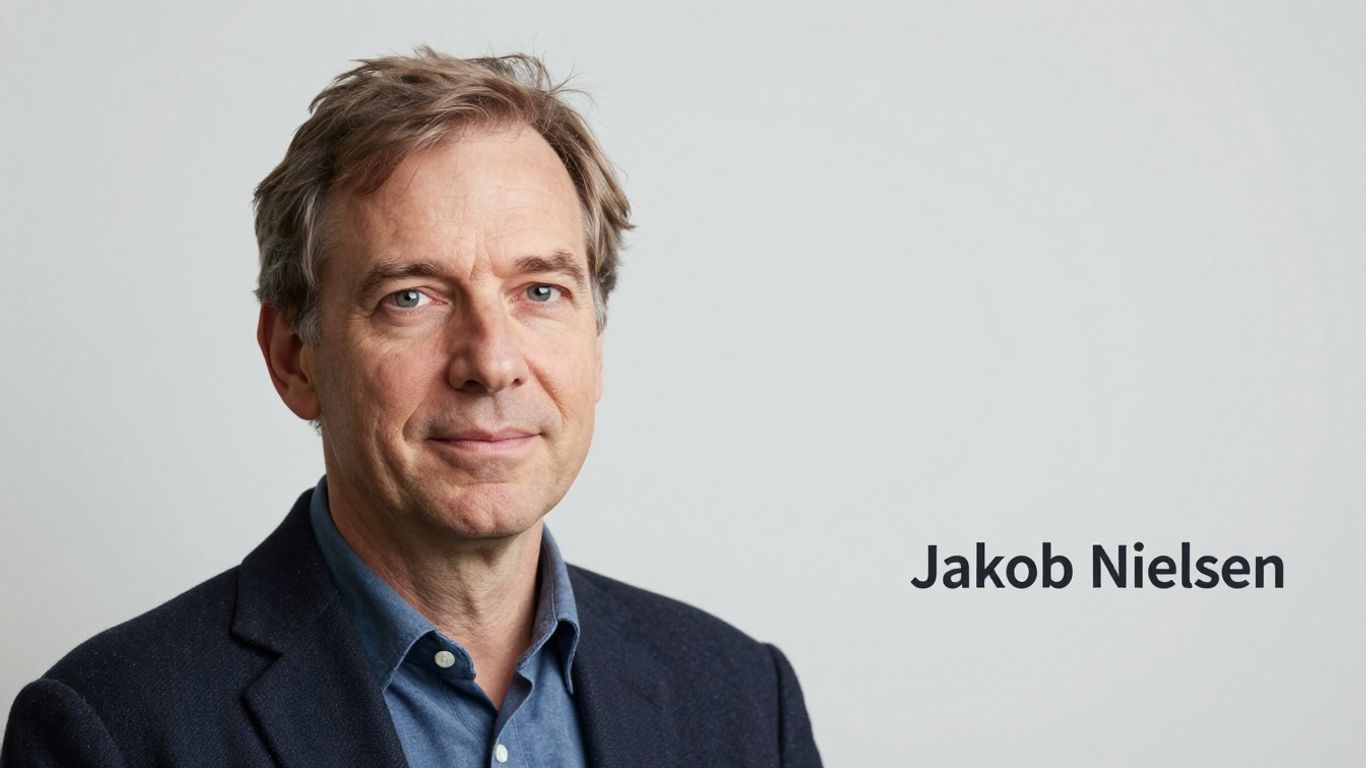 Portrait of Jakob Nielsen, web usability expert.