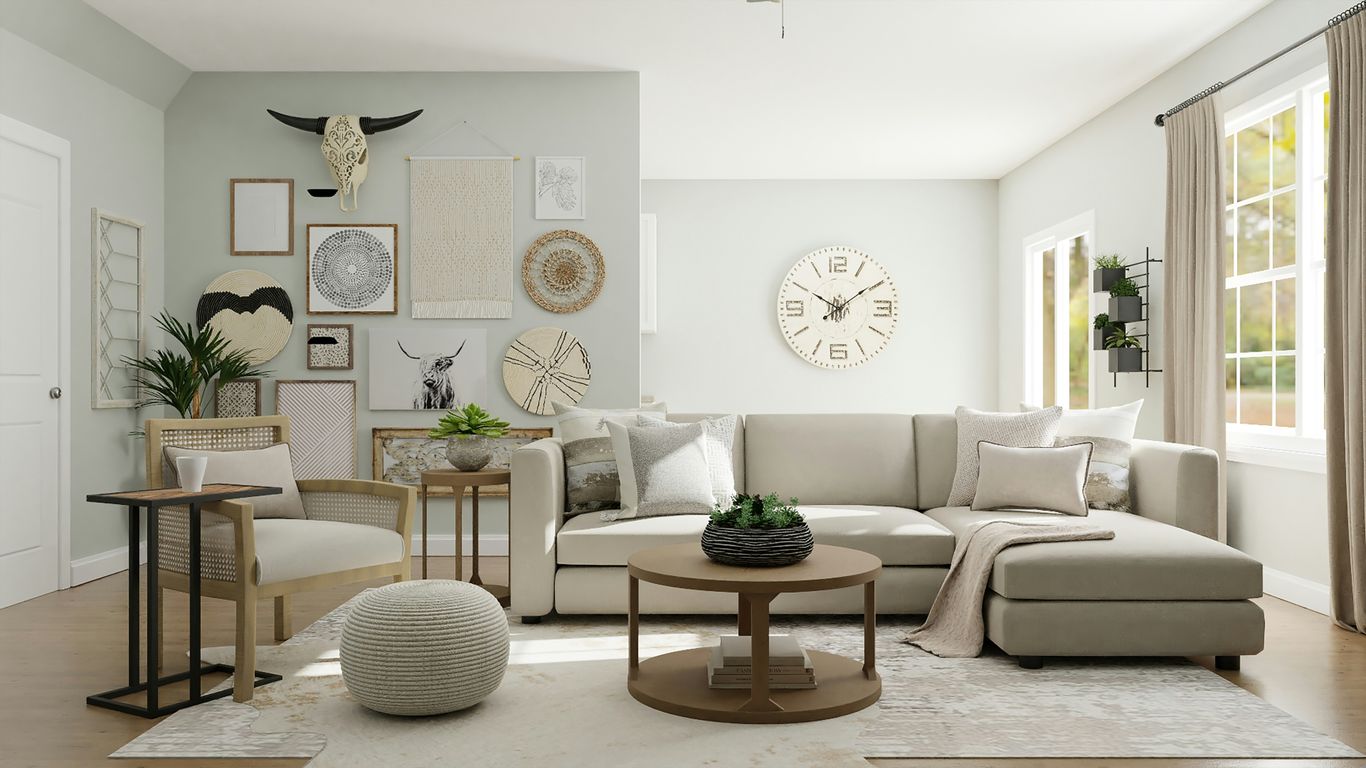 Prepared room ready for marble furniture delivery