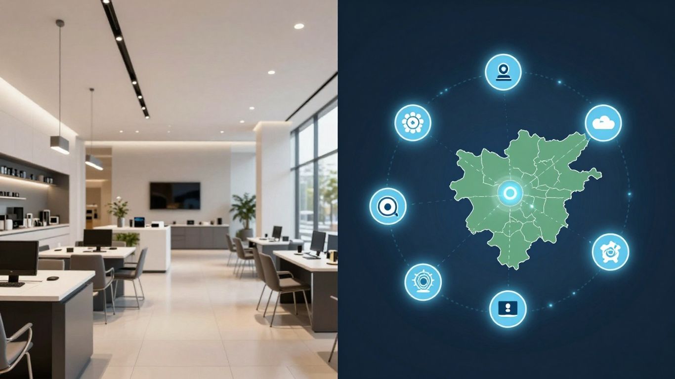Targeting customers near competitor showrooms with geofencing.