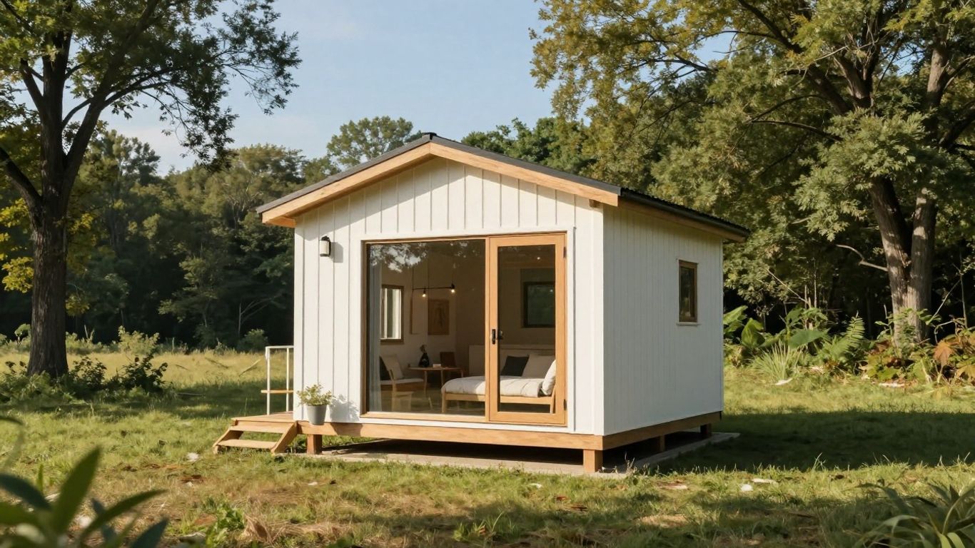 Ohio tiny home in scenic landscape