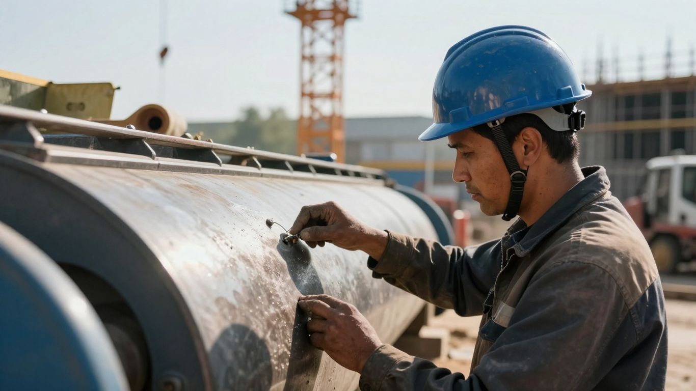 Construction equipment and worker