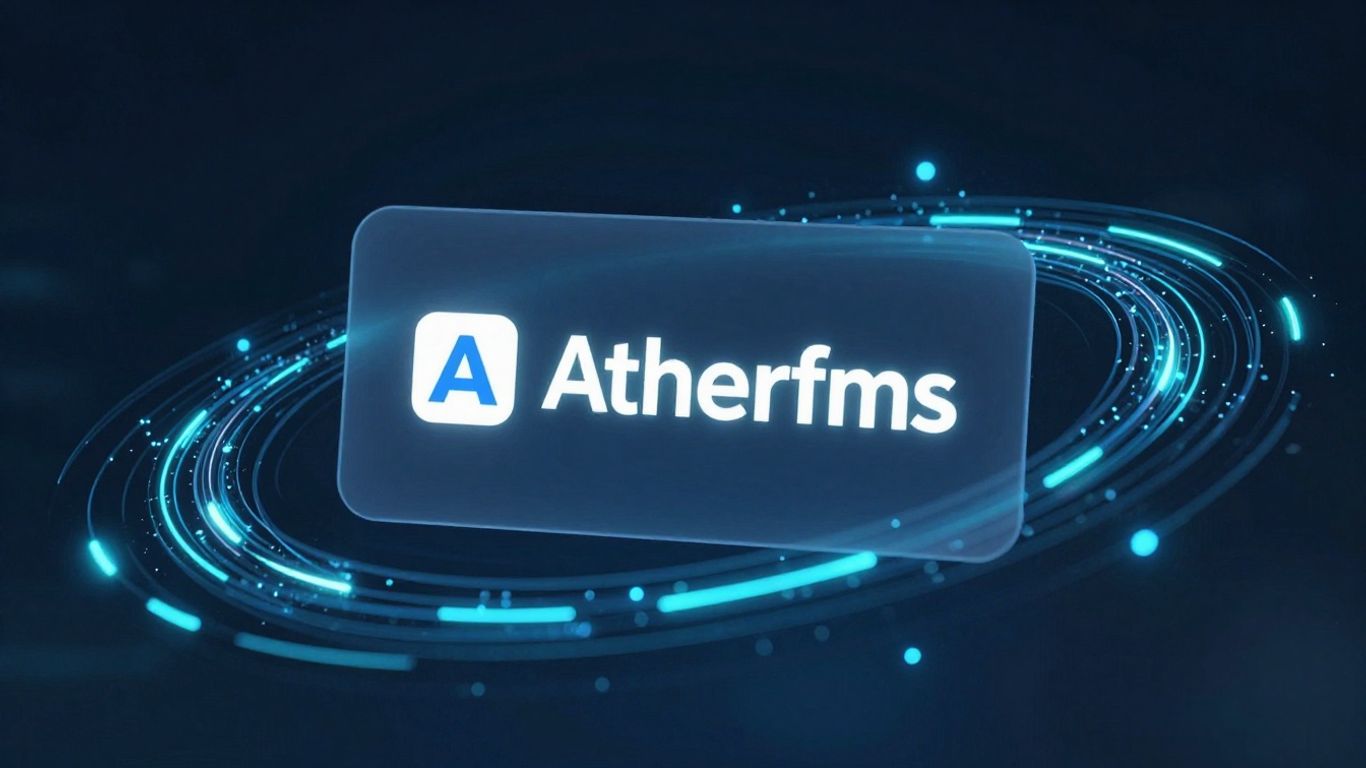 Ahrefs app interface with futuristic AI elements.