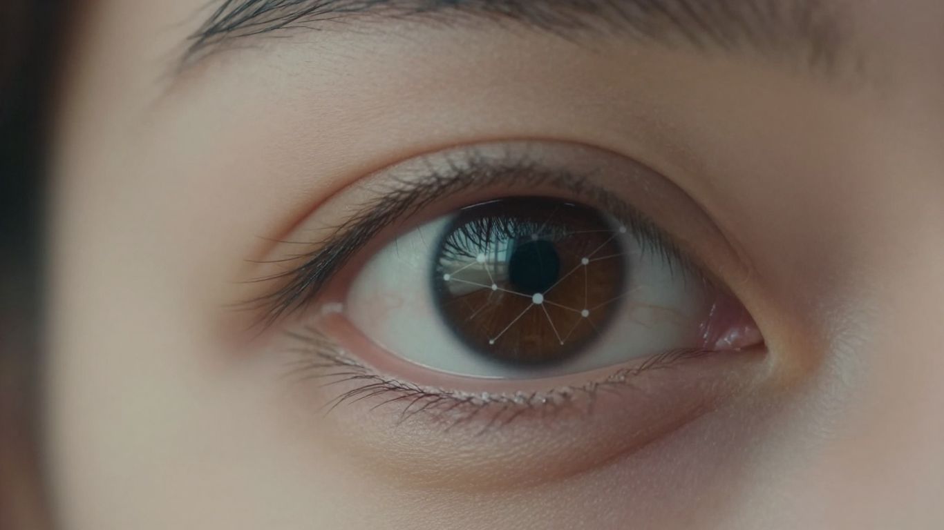 Eye reflecting window treatment pattern and digital network