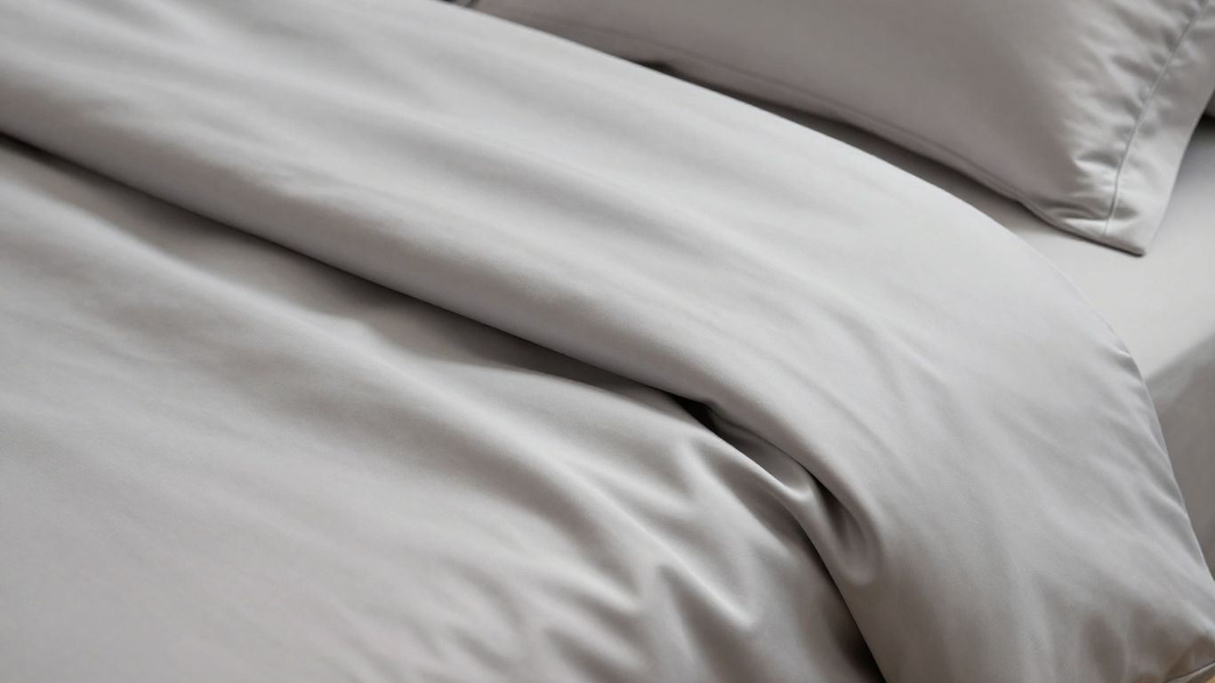 Luxurious sateen bed sheets with a subtle sheen.