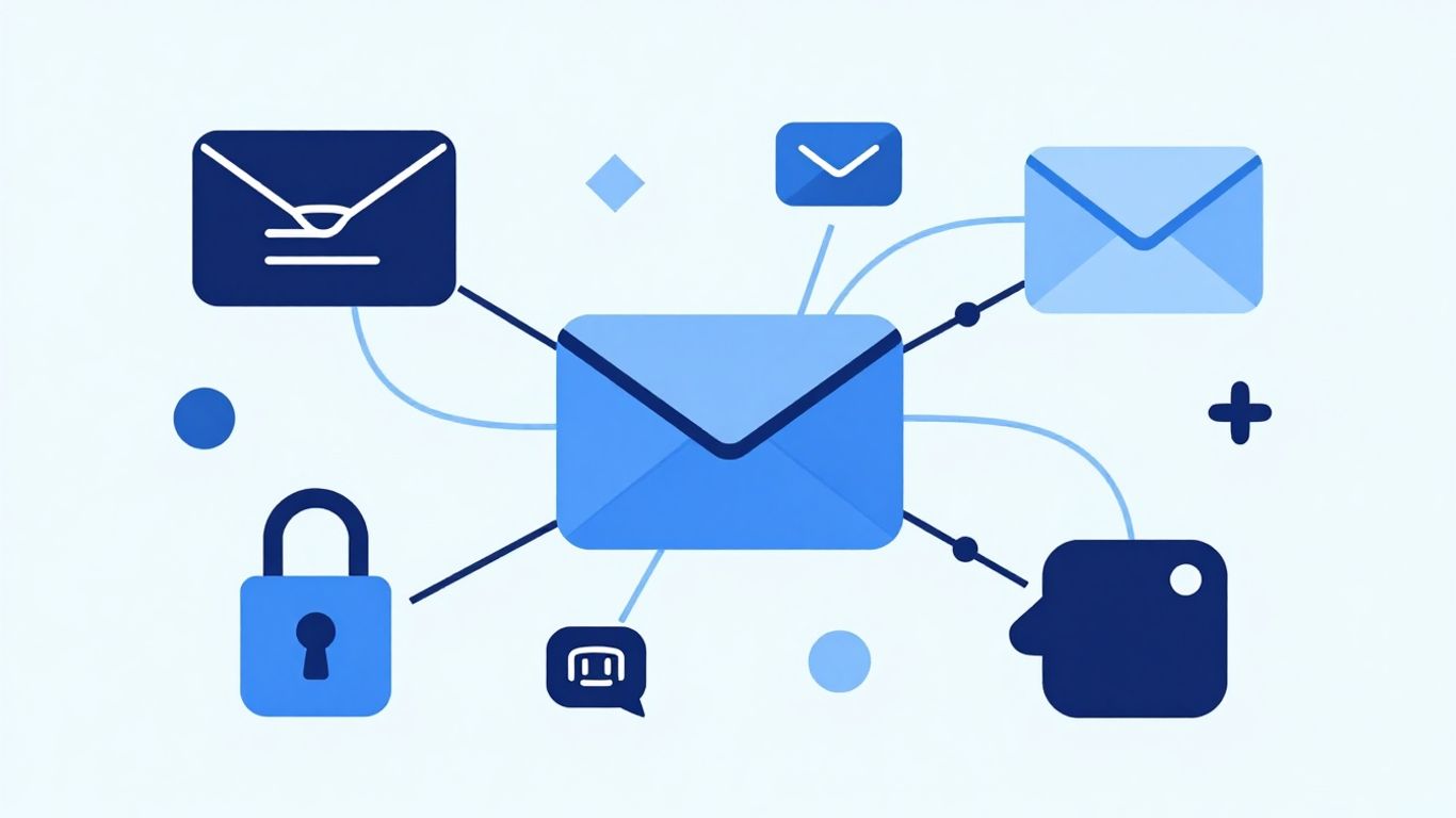 Secure email certificate check illustration