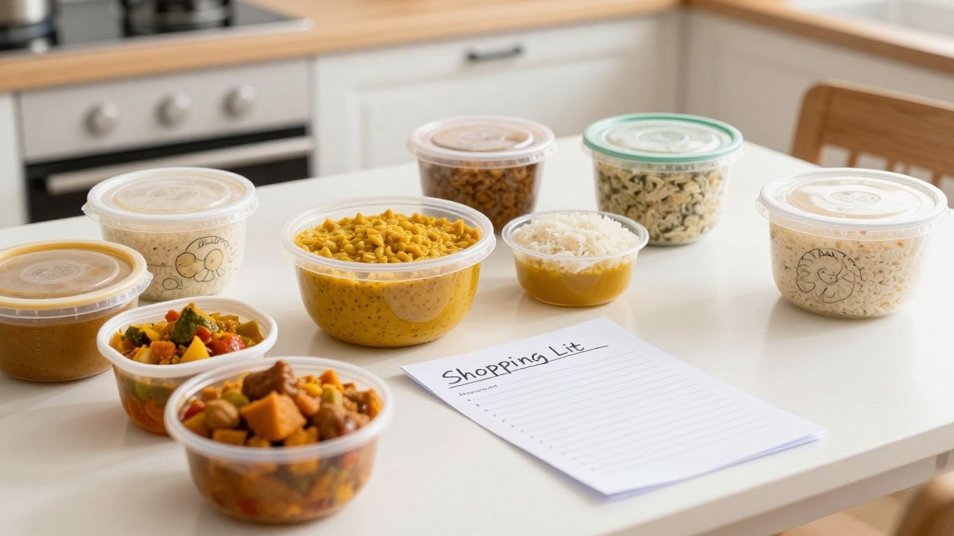 Frozen Indian meals ready for home reheating