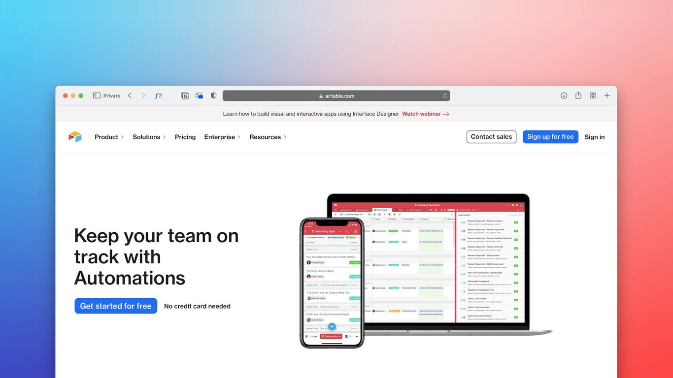 a computer screen with a phone and a tablet