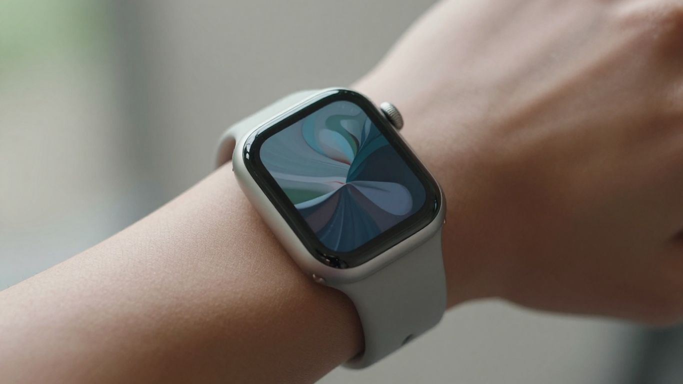 Apple Watch on wrist tracking mental health