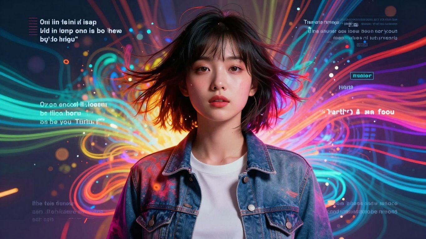 AI music video with dynamic visuals and integrated lyrics.