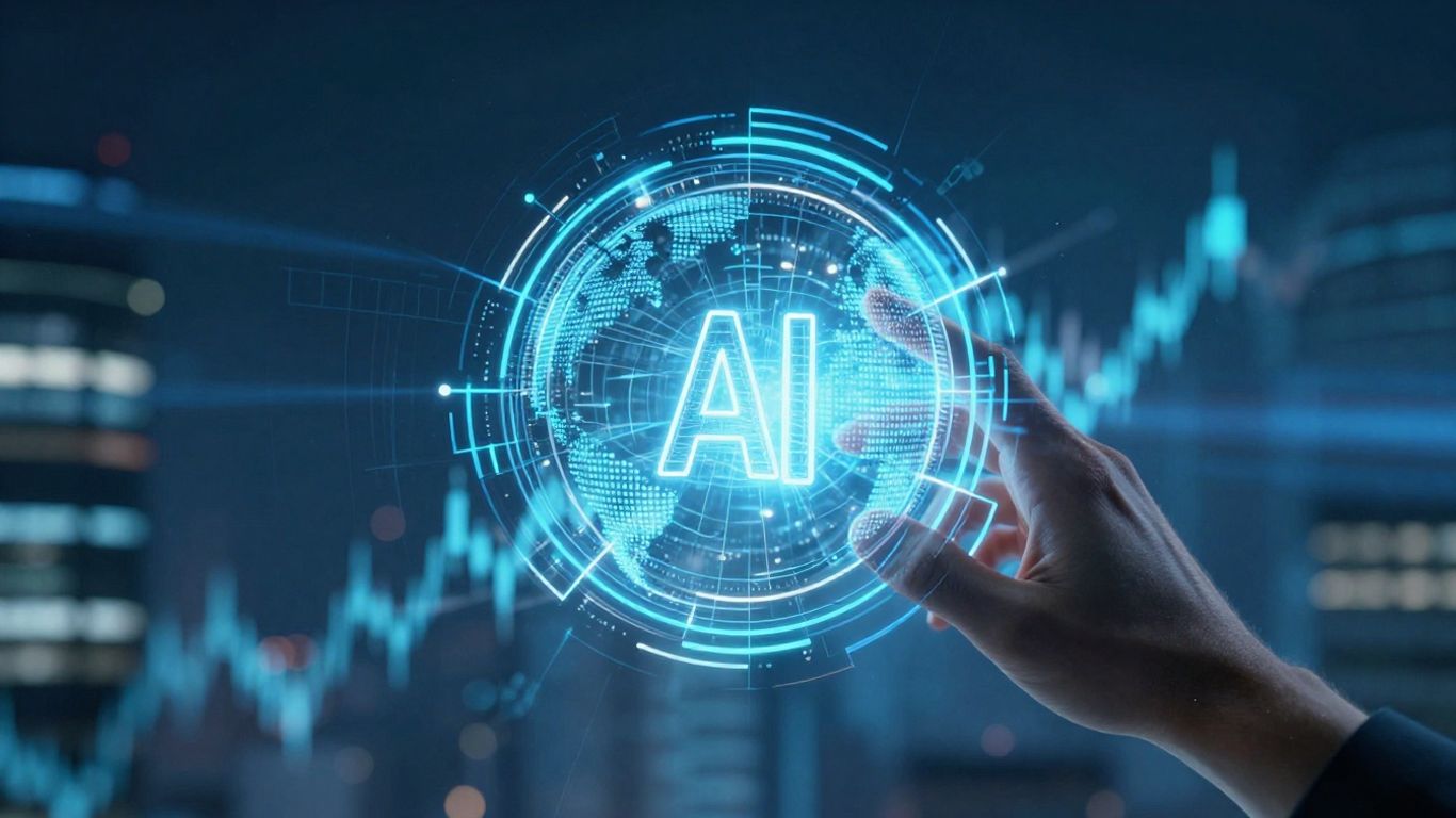 AI and financial growth concept image